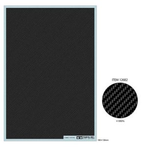 Tamiya 12682 Carbon Pattern Decal (Twill Weave/Extra Fine) Decal Effetto Carbonio