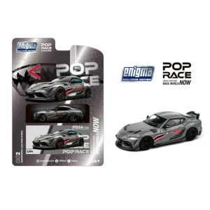 Pop Race Darwin Pro 66G NWB Supra Grey Metallic Enigma Edition Die Cast 1/64