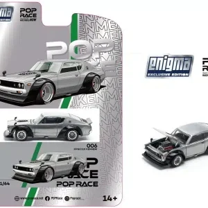 Pop Race KPGC110 Kenmeri Raw Material Enigma Edition Die Cast 1/64