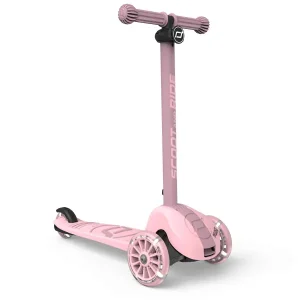 Monopattino pieghevole con luci Highwaykick 3S – sistema di doppio sterzo - Rosa