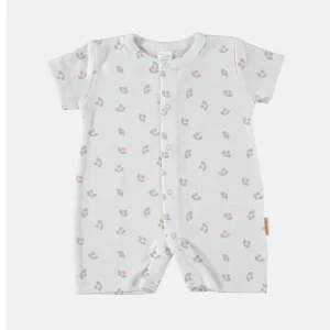 Pagliaccetto estivo in pima cotone Suni white