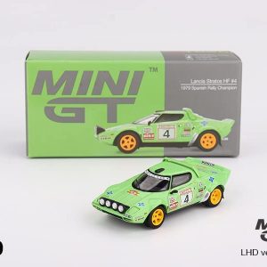 Mini GT MGT01050LHD Lancia Stratos HF #4 1979 Spanish Rally Champion Die Cast 1/64