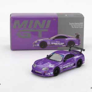 Mini GT MGT01067LHD Toyota Supra (A80) Top Secret GT-300 Top Secret Purple Die Cast 1/64