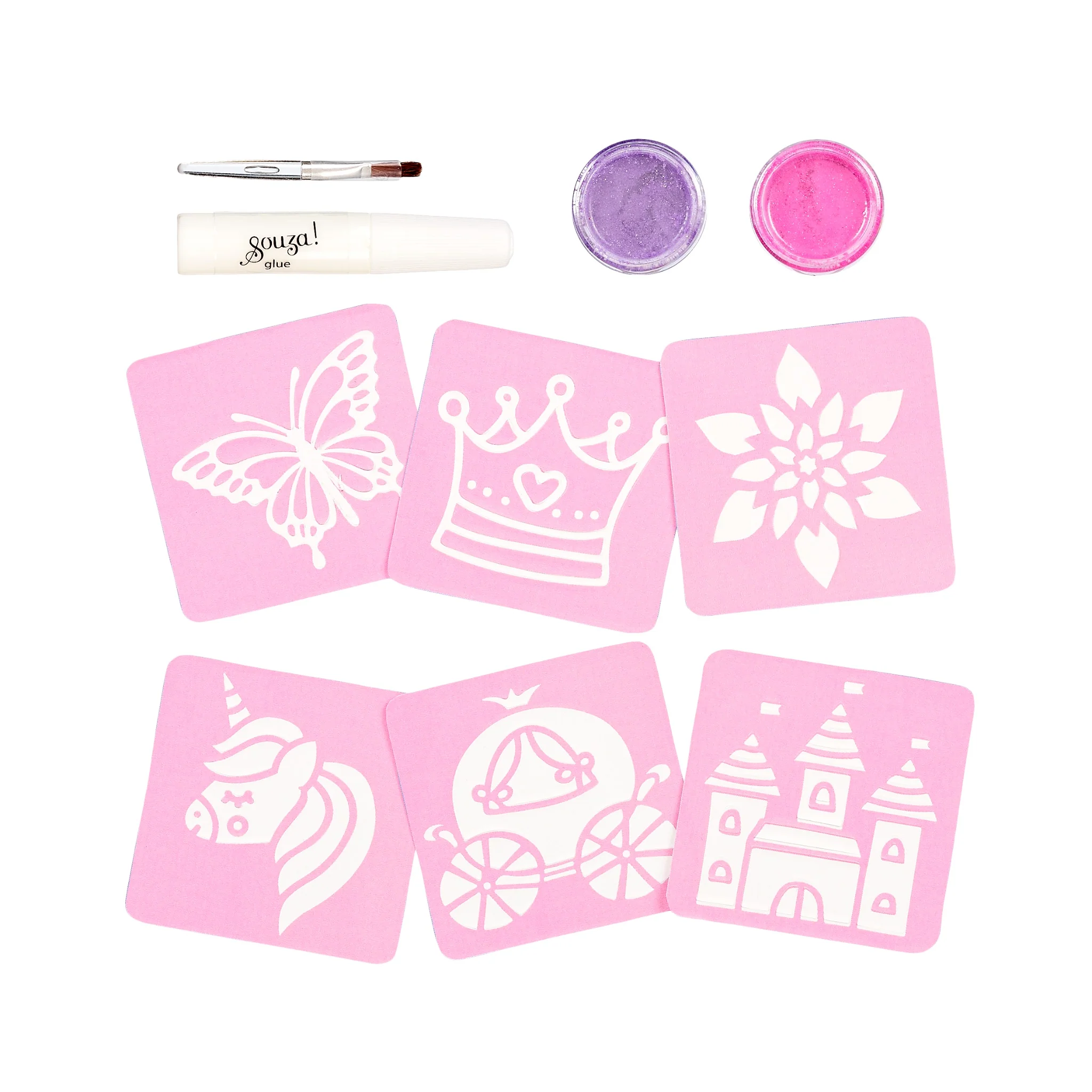 Set tatuaggi glitterati Principessa - immagine 3