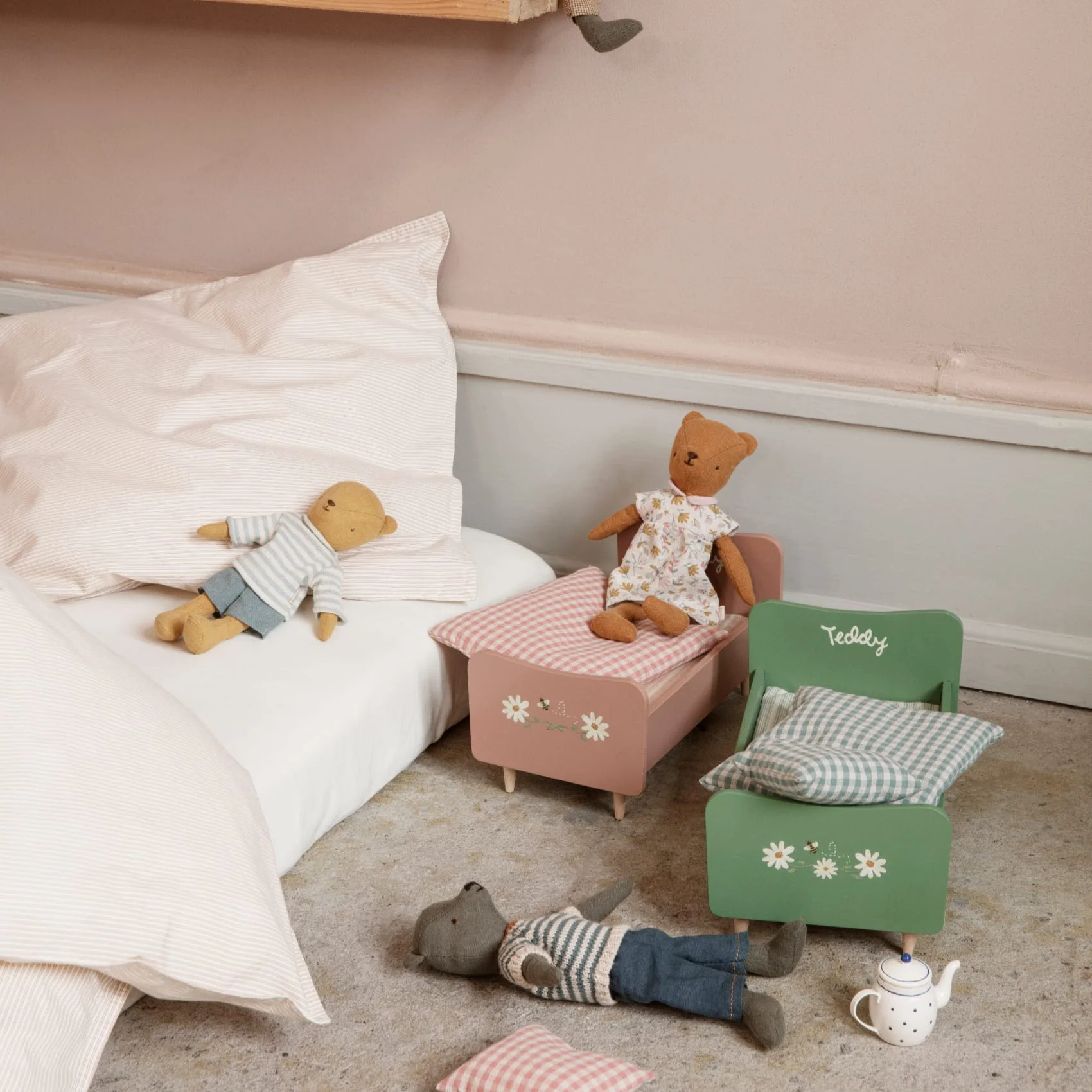 Letto in legno, mini - Rosa - immagine 5