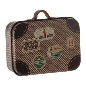 Valigia in metallo, Micro - Travel marrone
