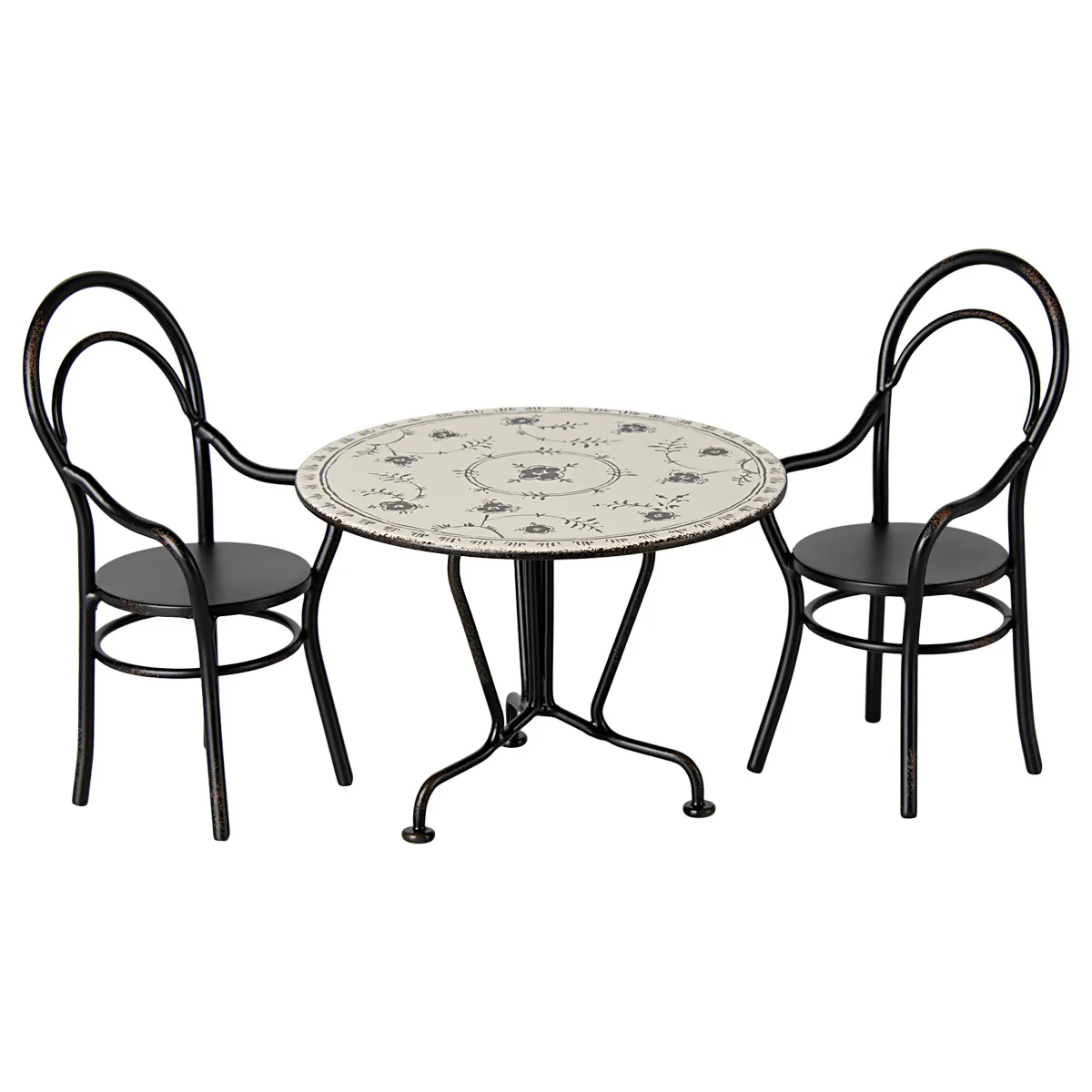 Tavolo da pranzo con 2 sedie in miniatura - immagine 2