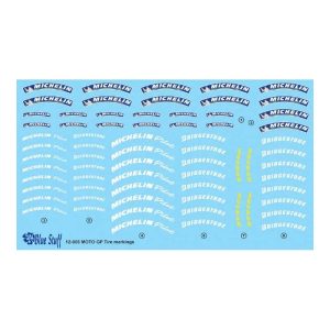 Blue Stuff 12-008 Decals 1/12 Moto GP Tyre Markings