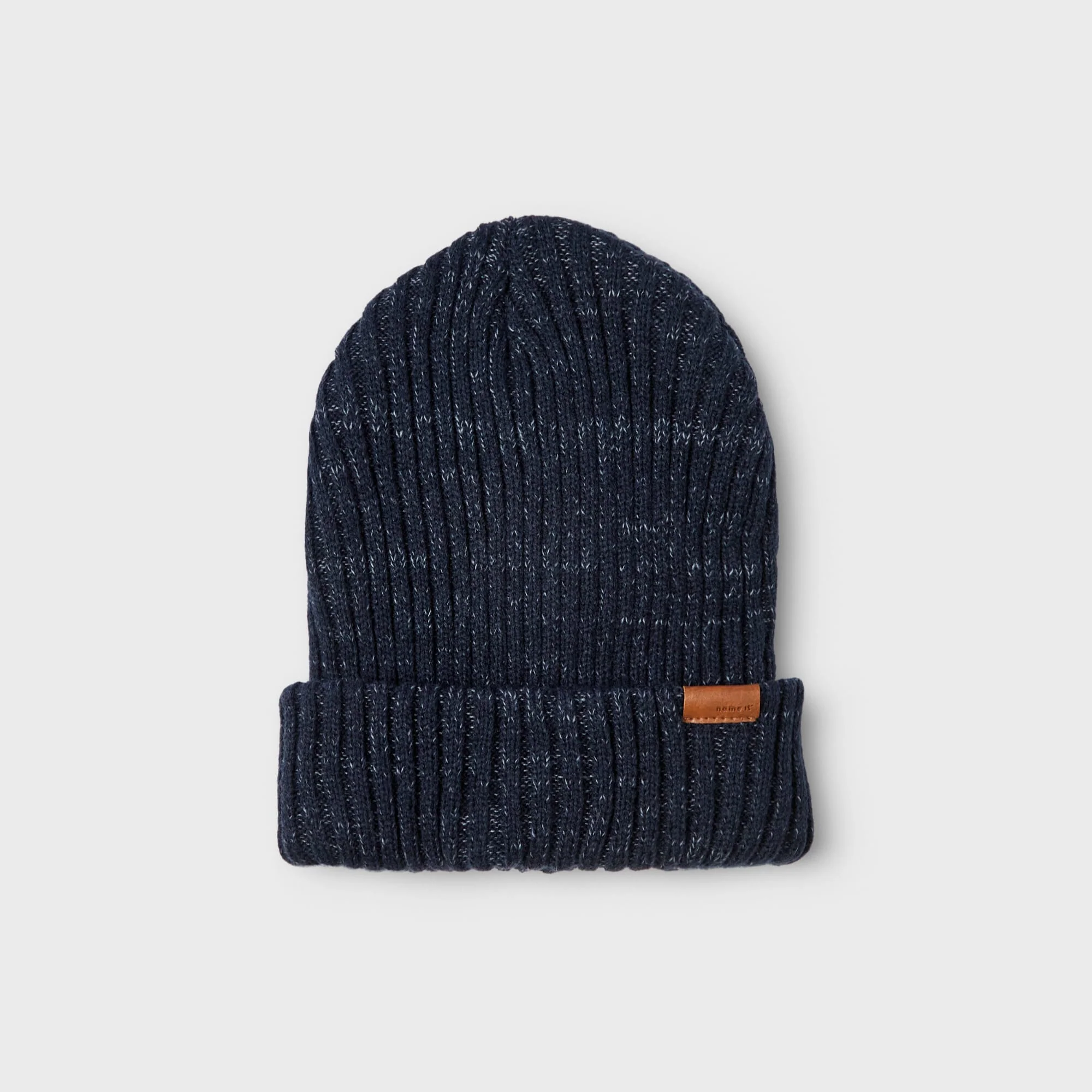 Cappello 1-2 anni in maglia a coste, Blu scuro - immagine 2