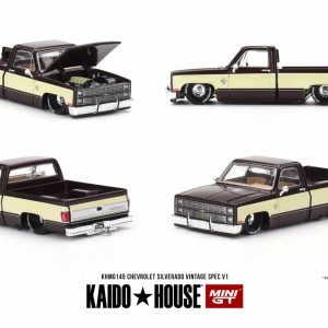 Mini GT KHMG145 Kaido House Chevrolet Silverado Kaido Vintage Spec V1 Die Cast 1/64