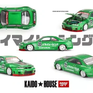 Mini GT KHMG150 Kaido House Nissan Skyline GT-R (R33) Imai Racing V1 Die Cast 1/64