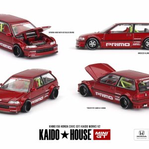 Mini GT KHMG156 Kaido House Honda Civic (EF) Kaido Works V2 Die Cast 1/64