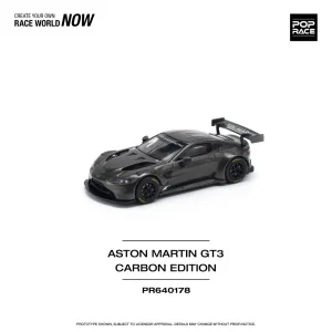 Pop Race Aston Martin GT3 Carbon Edition Die Cast 1/64