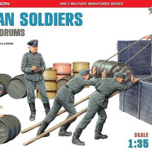 Miniart 35366 German Soldiers With Fuel Drums Kit Montaggio 1/35