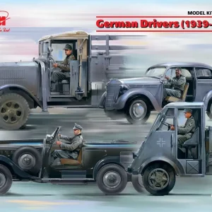ICM 35642 German Drivers (1939-1945) Set Figurini (Veicoli Non Inclusi) Kit Montaggio 1/35