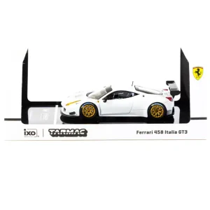 Tarmac Works Ferrari 458 Italia White Die Cast 1/64