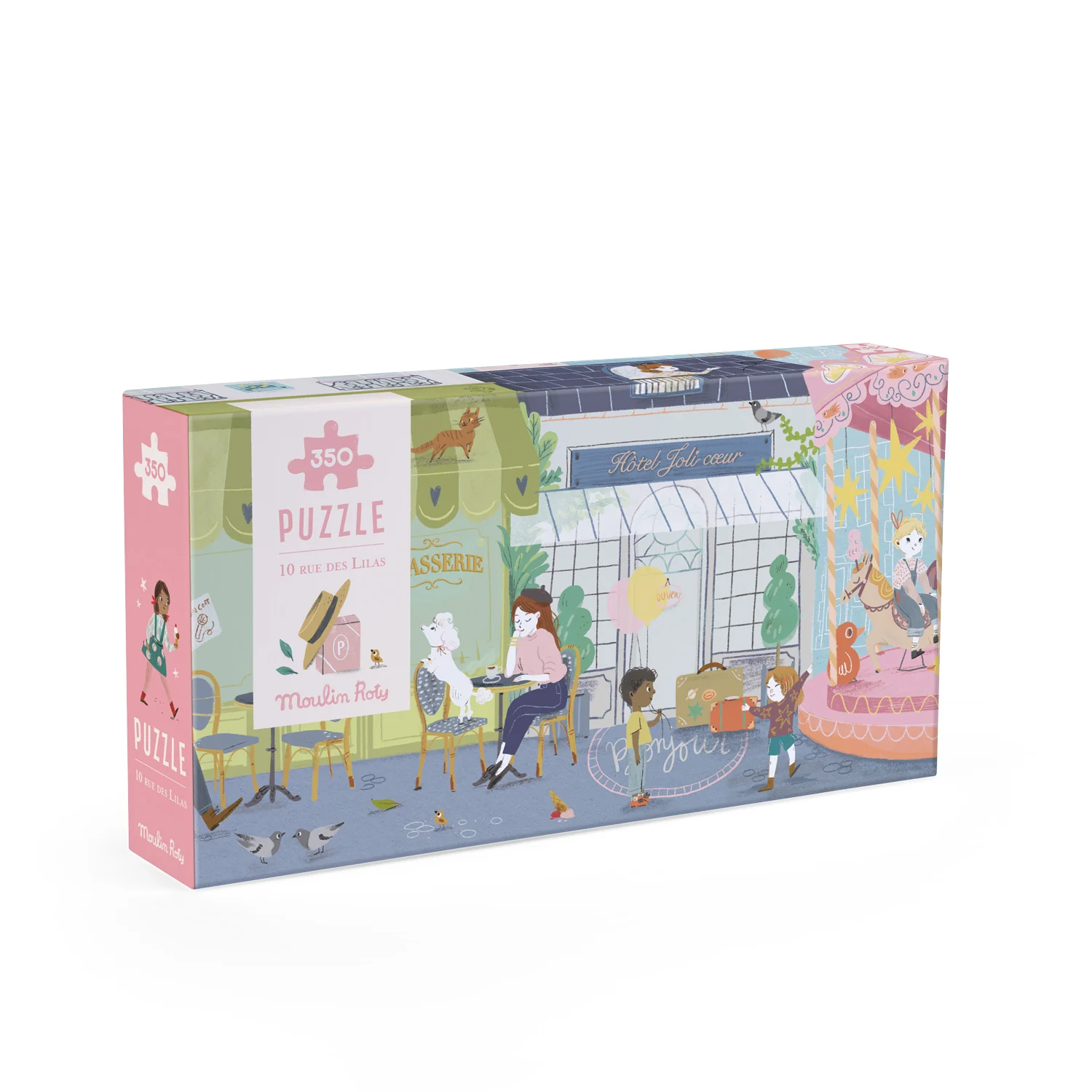 Puzzle panoramico 10 Rue des Lilas Parigi, 350pz - immagine 2