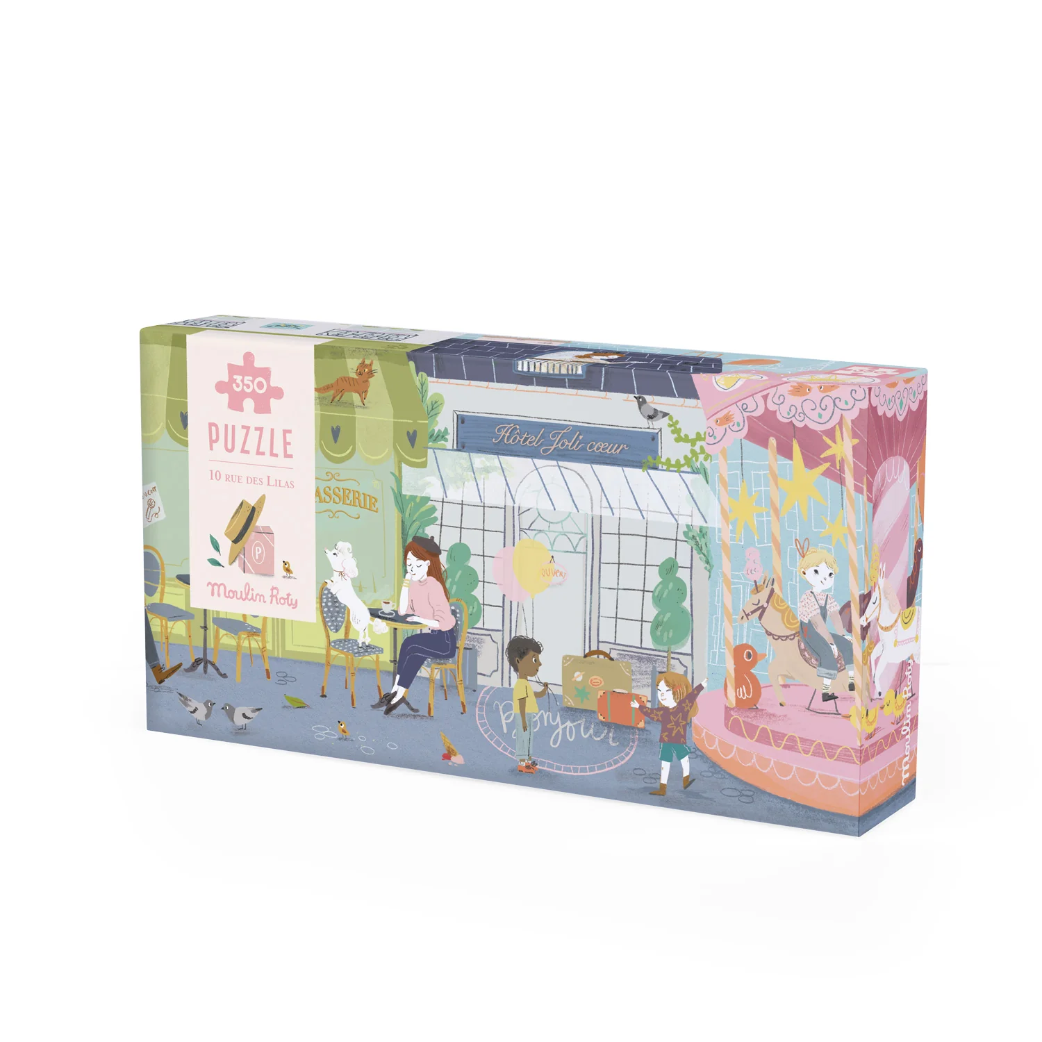 Puzzle panoramico 10 Rue des Lilas Parigi, 350pz - immagine 4