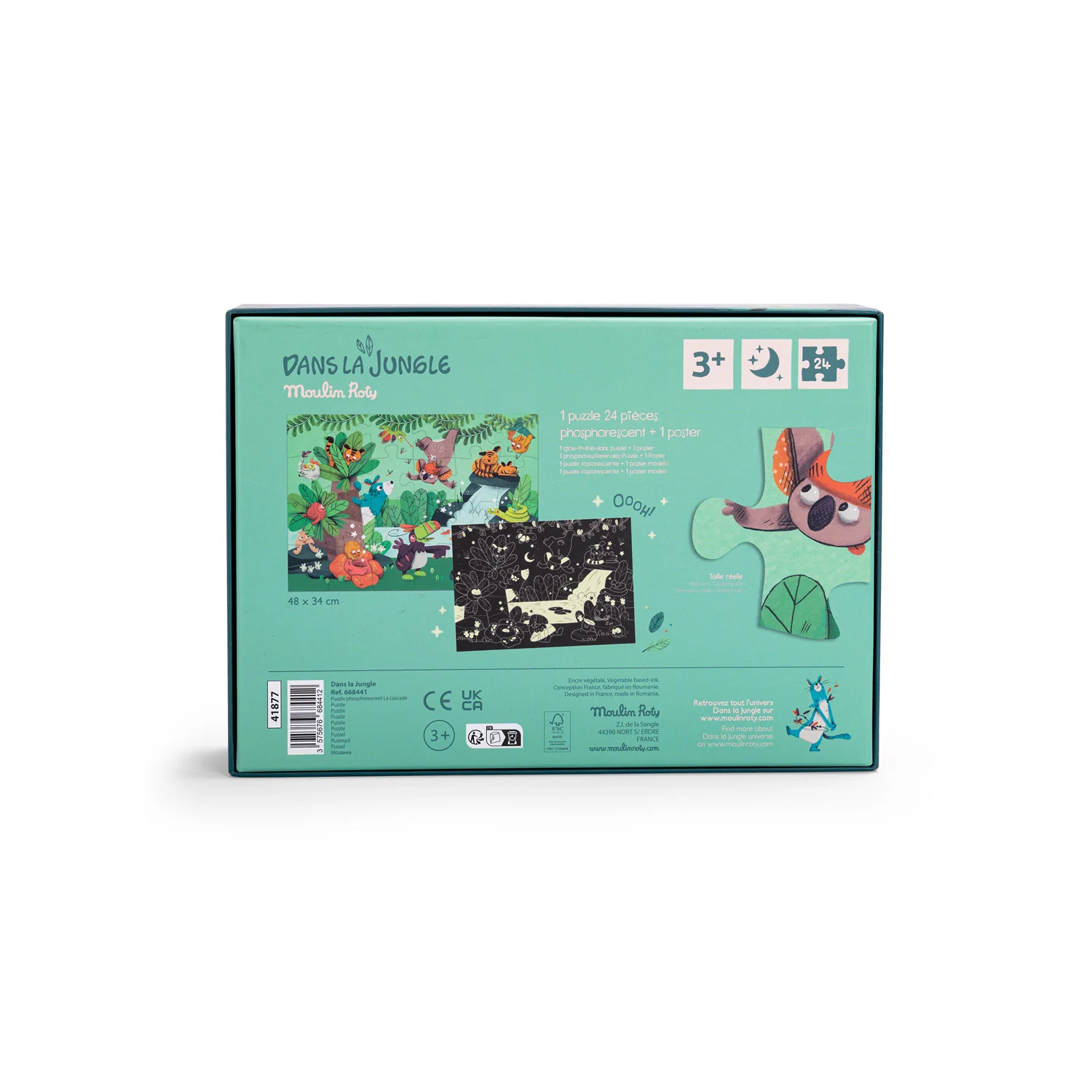 Puzzle fluorescente La cascata, 24pz - immagine 6