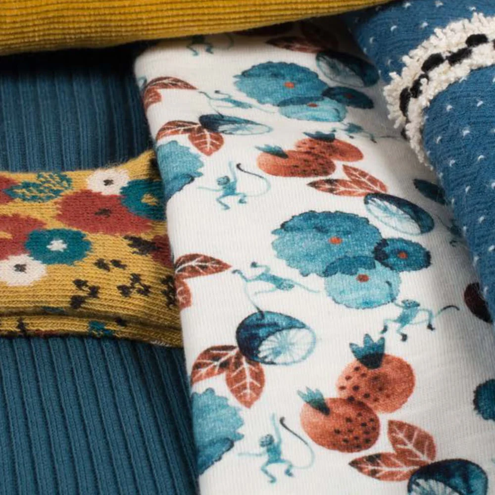 Collant a coste in maglia ocra, Claudie - immagine 3