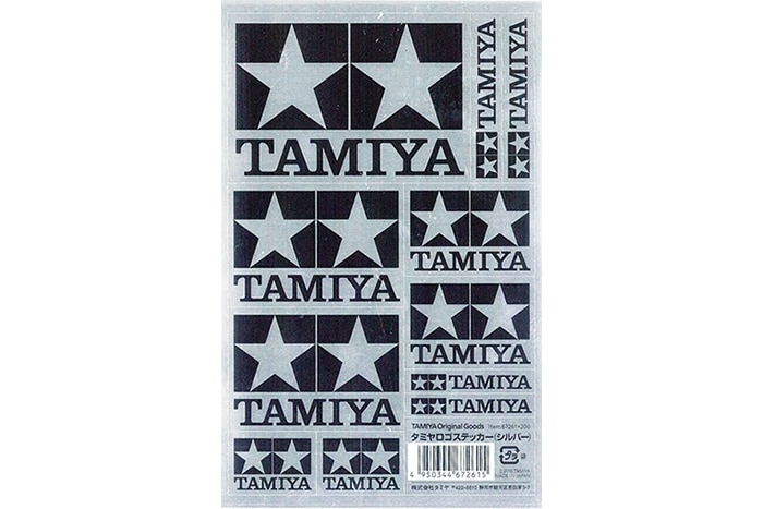 Tamiya 67261 Sticker Logo Tamiya Mono Argento