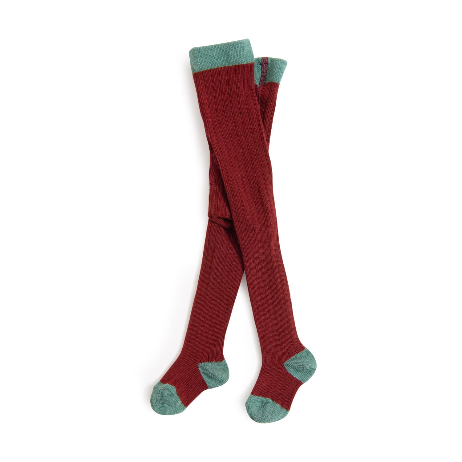 Collant a coste in maglia rosso granato, Erza - immagine 5