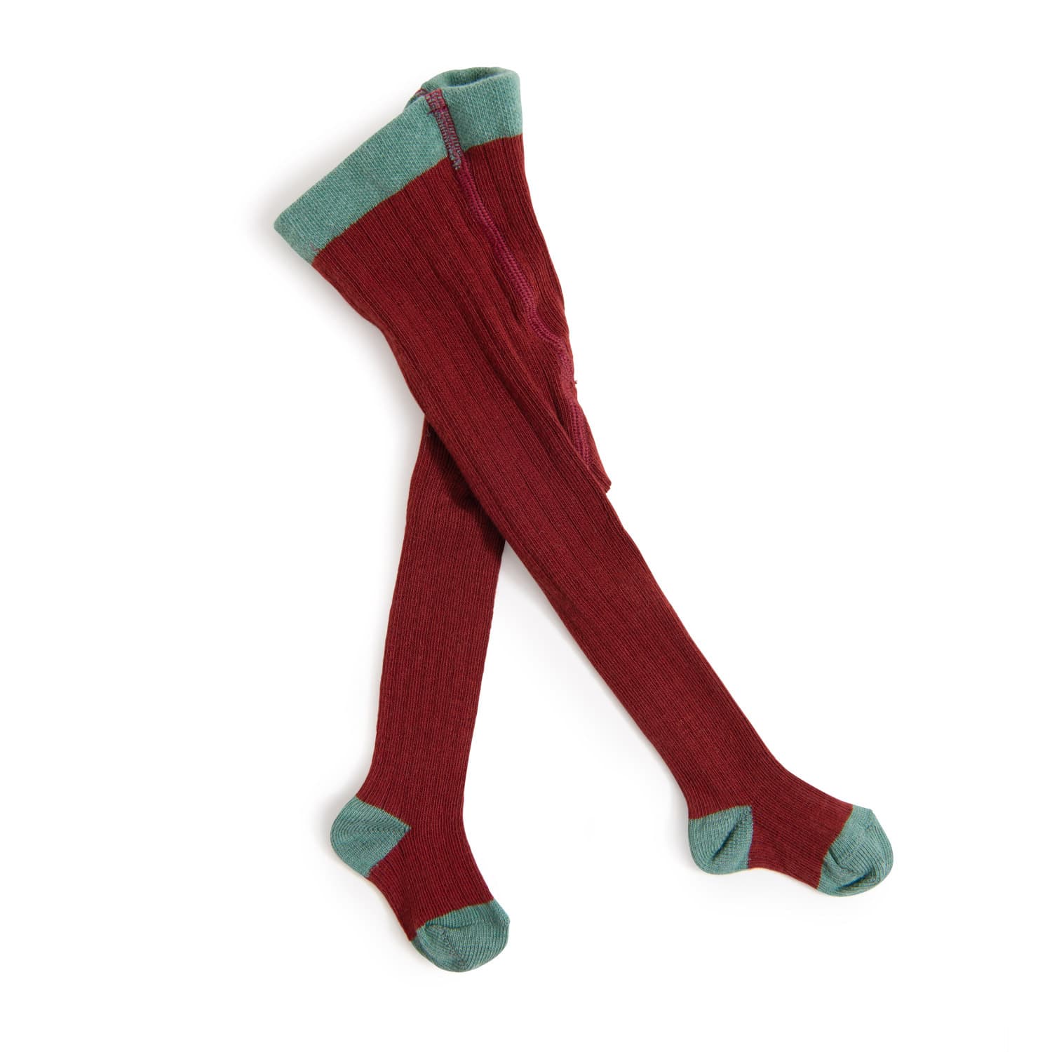 Collant a coste in maglia rosso granato, Erza