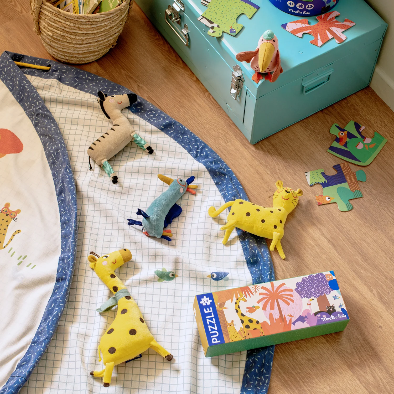 Sacco portagiochi e Tappeto 2-in-1, Les Toupitis - immagine 7