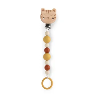 Portaciuccio in legno e silicone Tigre