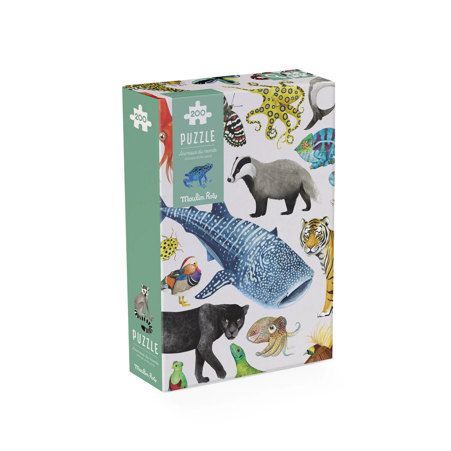 Puzzle Animali del mondo, 200pz - immagine 2