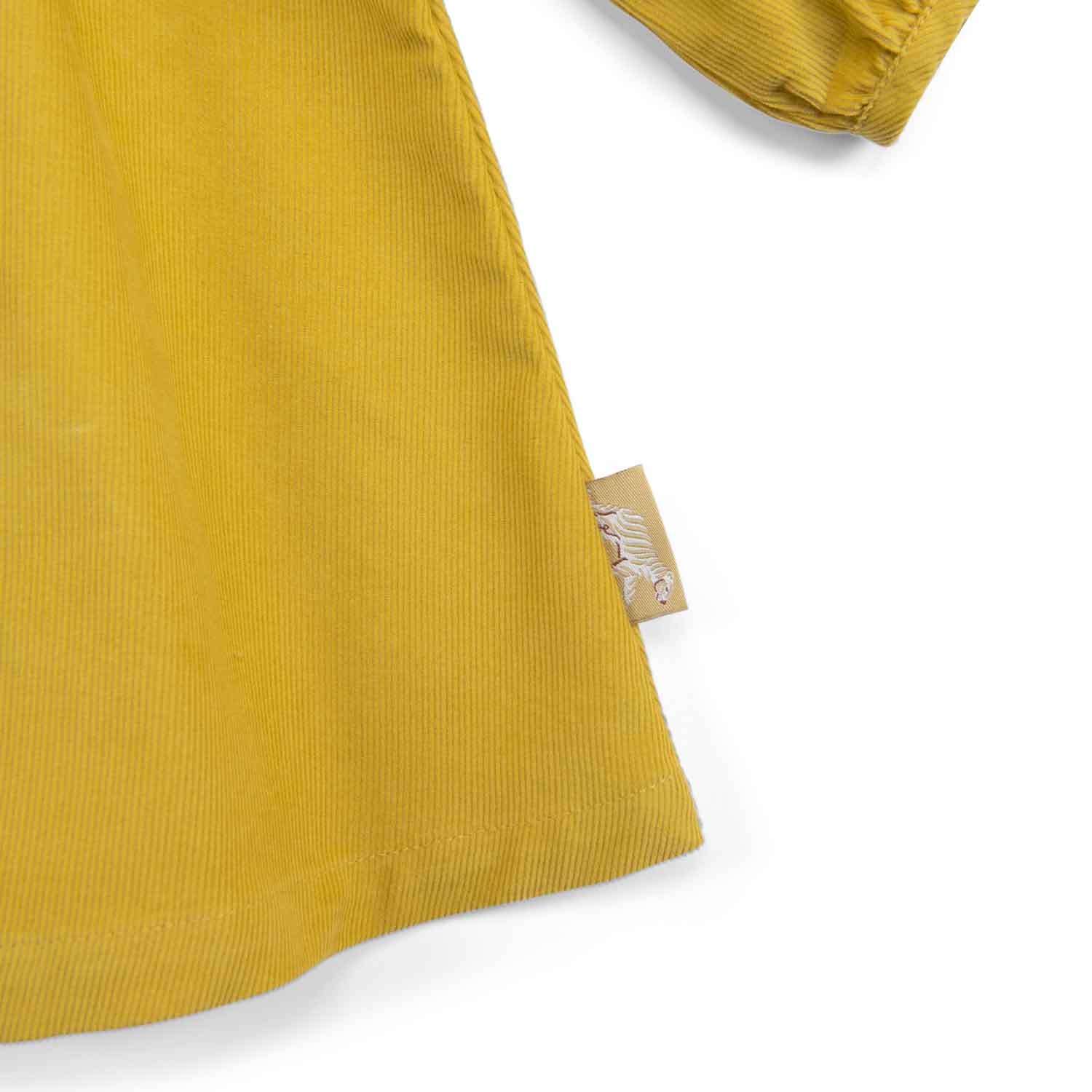 Abito in velluto bio giallo curry, Gala - immagine 6