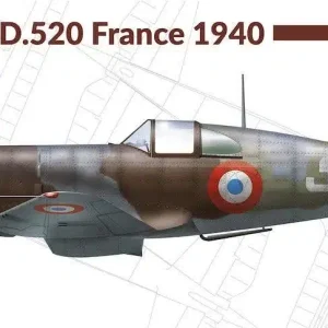 Hobby 2000 72025 Dewoitine D.520 France 1940 Kit Montaggio 1/72