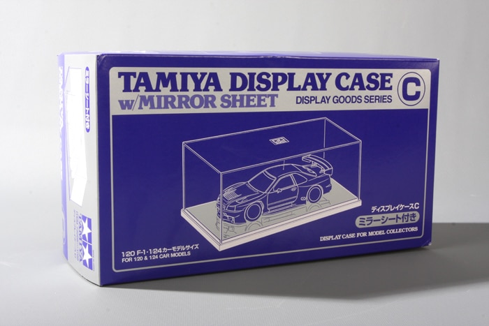 Tamiya 73008 Display Case C w/Mirror Sheet Vetrinetta Plastica Base a Specchio Scala 1/24