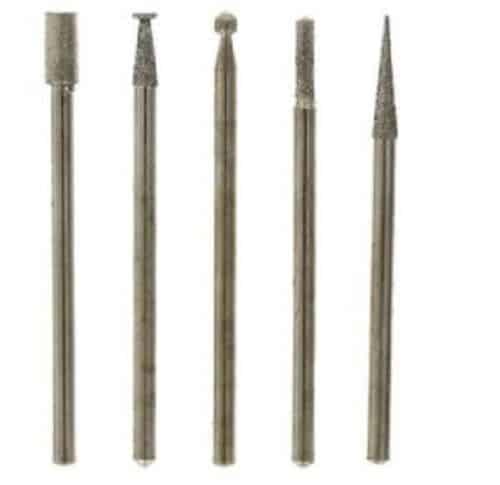 Tamiya 74043 Electric Router Bit Set (5pcs) 2.4mm - immagine 3