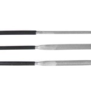 Tamiya 74046 Basic File Set (Medium Double Cut) Set 3 Lime Per Plastica