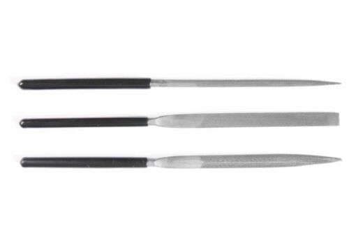 Tamiya 74046 Basic File Set (Medium Double Cut) Set 3 Lime Per Plastica