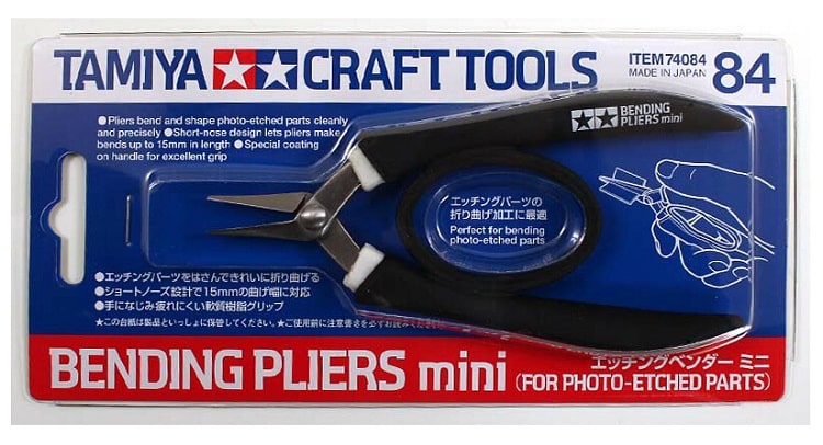 Tamiya 74084 Bending Pliers Mini (For Photo Etched Parts) Pinza Fotoincisioni Corta - immagine 3
