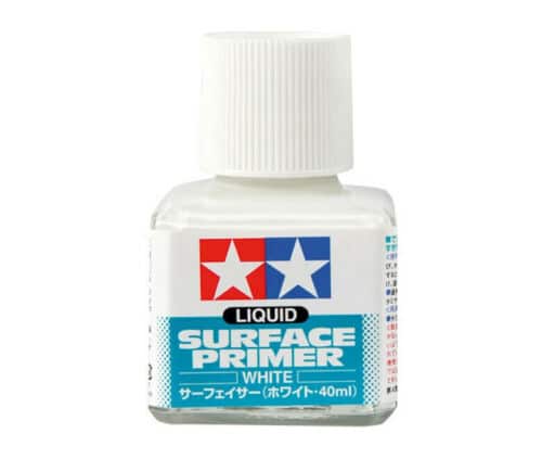 Tamiya 87096 Liquid Surface Primer (40ml) Primer Liquido Bianco. - immagine 2