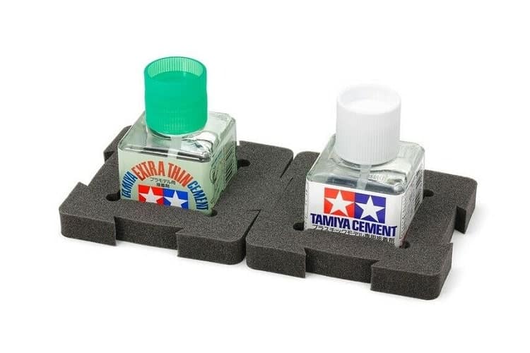 Tamiya 87202 40ml Square Bottle Holder Supporti Ad Incastro Per Boccette - immagine 4
