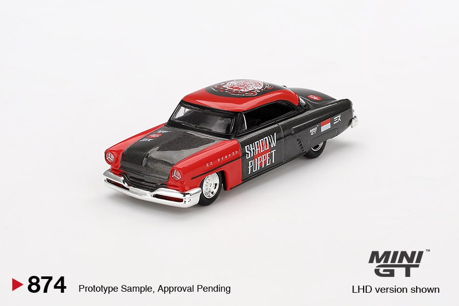 Mini GT MGT00874LHD Lincoln Capri Hot Rod 1954 “Shadow Puppet” MINI GT x MIZU Diecast 2024 Die Cast 1/64 - immagine 2