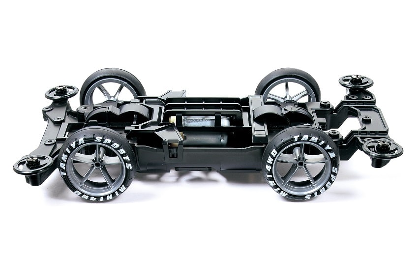 Tamiya 95463 Mini 4wd Thunder Shot Mk II Clear Body Special (MS Chassis) Kit Montaggio 1/32 - immagine 4