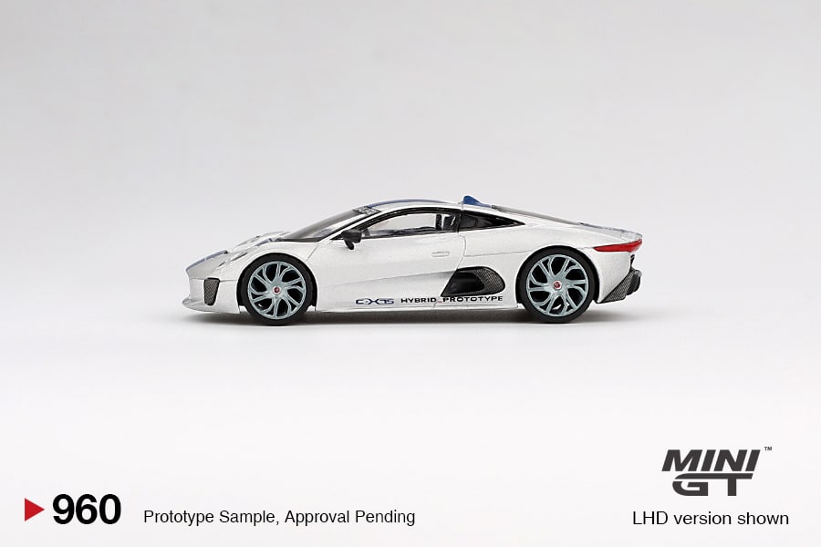 Mini GT MGT00960LHD Jaguar C-X75 Silver Die Cast 1/64 - immagine 3