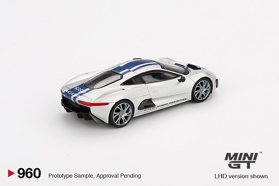 Mini GT MGT00960LHD Jaguar C-X75 Silver Die Cast 1/64 - immagine 4