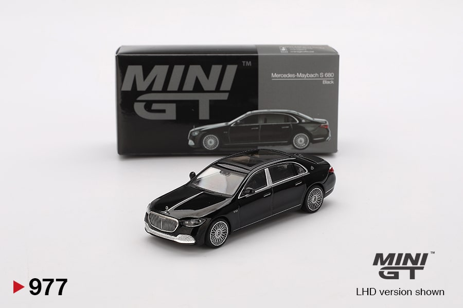 Mini GT MGT00977LHD Mercedes-Maybach S 680 Black Die Cast 1/64 - immagine 2