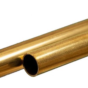 K&S Metals 9826 Round Brass Tube 8mm x 0.45mm x 300mm (2pcs) Tubi Ottone