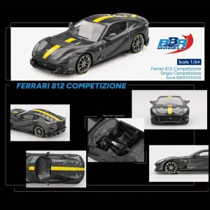 BBR Ferrari 812 Competizione Grigio Competizione Die Cast 1/64