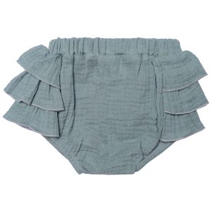 Bloomer copripannolino con volant, Verde