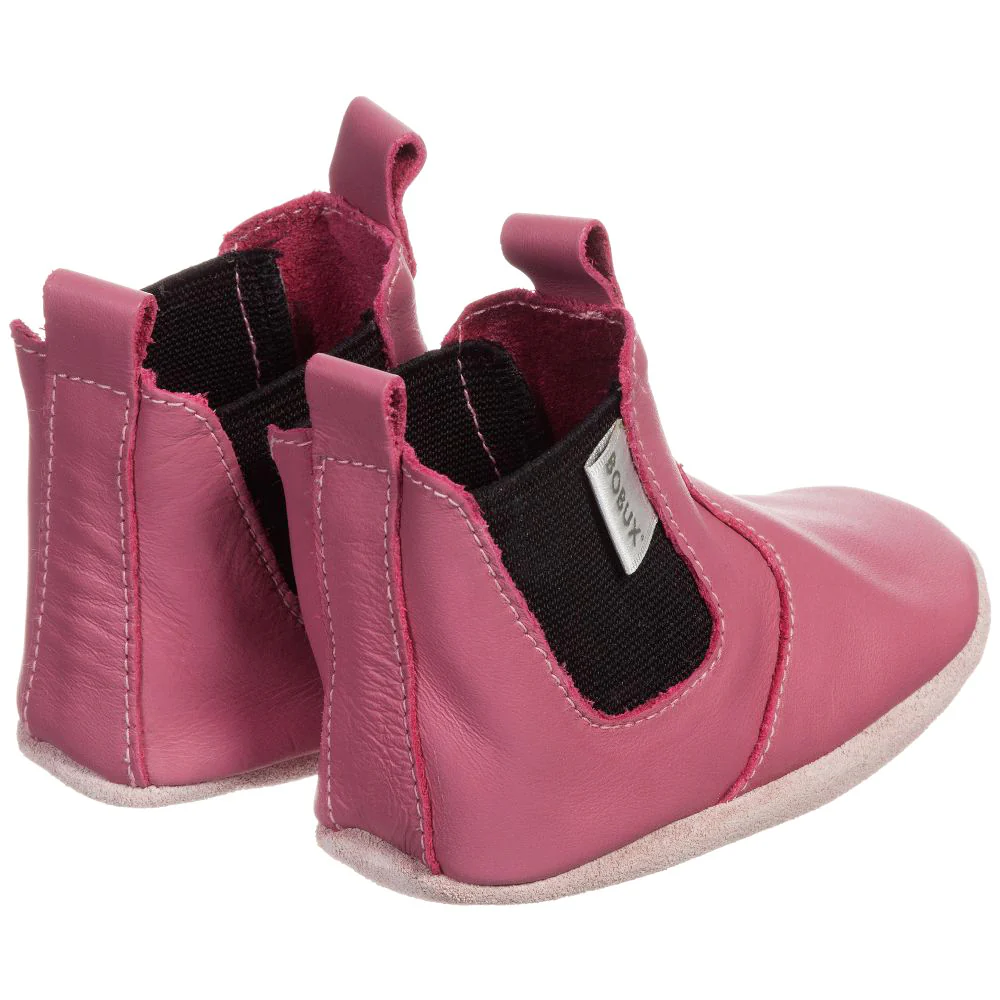 Babbucce in pelle morbida, Chelsea pink (21-27 mesi) - immagine 4