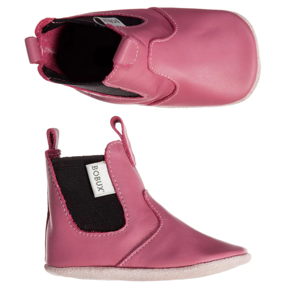 Babbucce in pelle morbida, Chelsea pink (21-27 mesi) - immagine 3