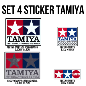 Tamiya Bundle Sticker Logo Tamiya (4 Adesivi)